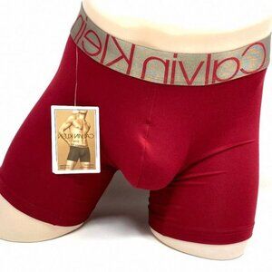 💖MEGA SALE💖Calvin Klein 1 Pack NB254160 Mens Gold Waistband Red Microfiber